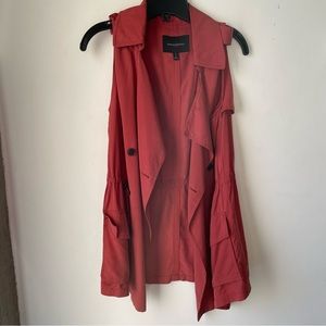 Banana Republic longline rust orange vest small